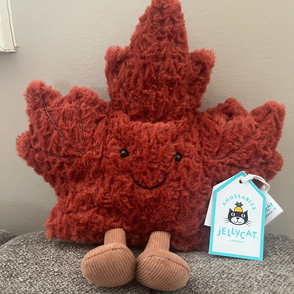 Jellycat Jelly cat Maple Leaf Rare